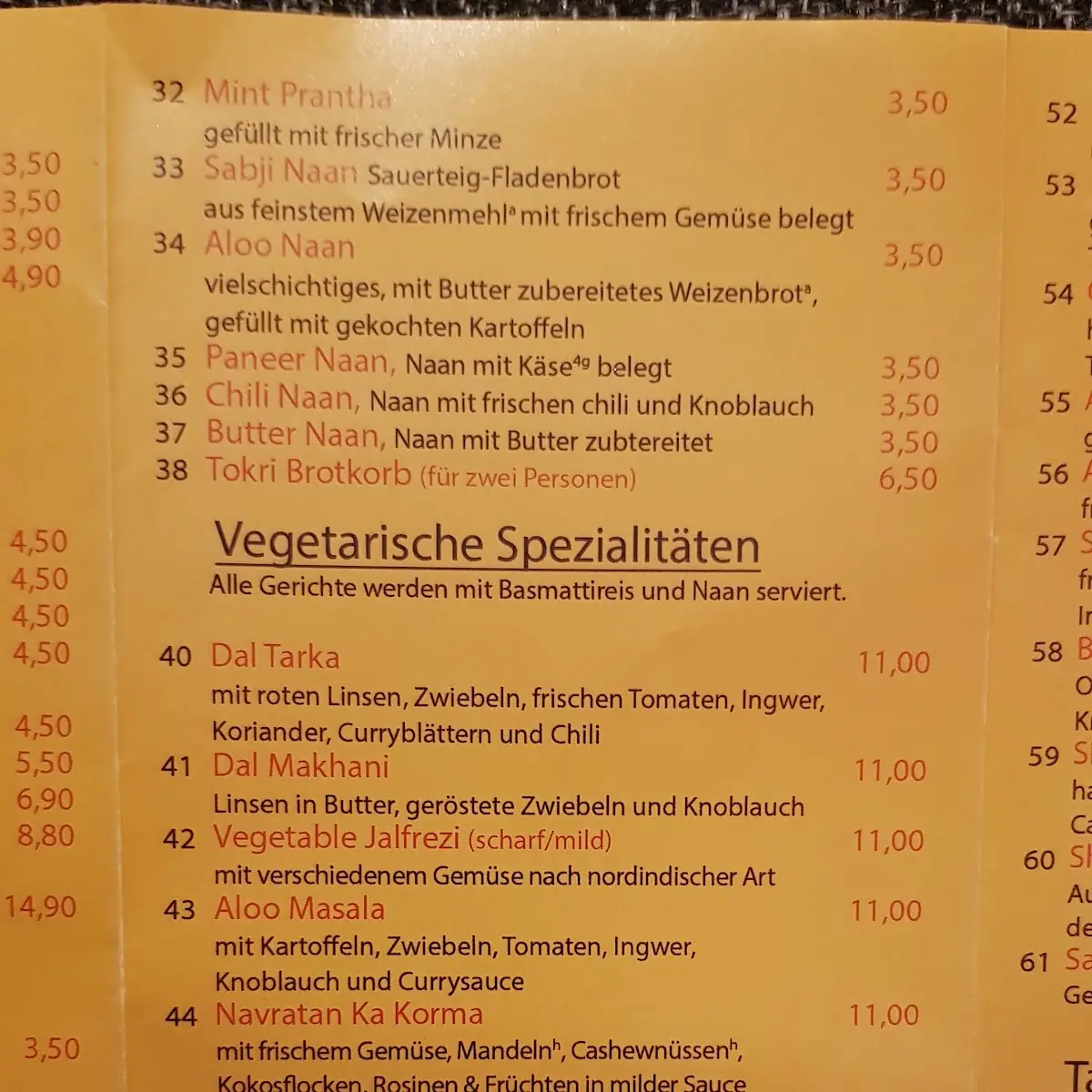 Speisekarte photo 3