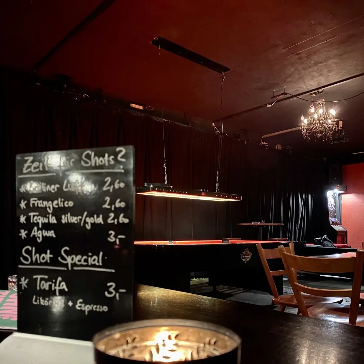 Speisekarte, Kula-Bar