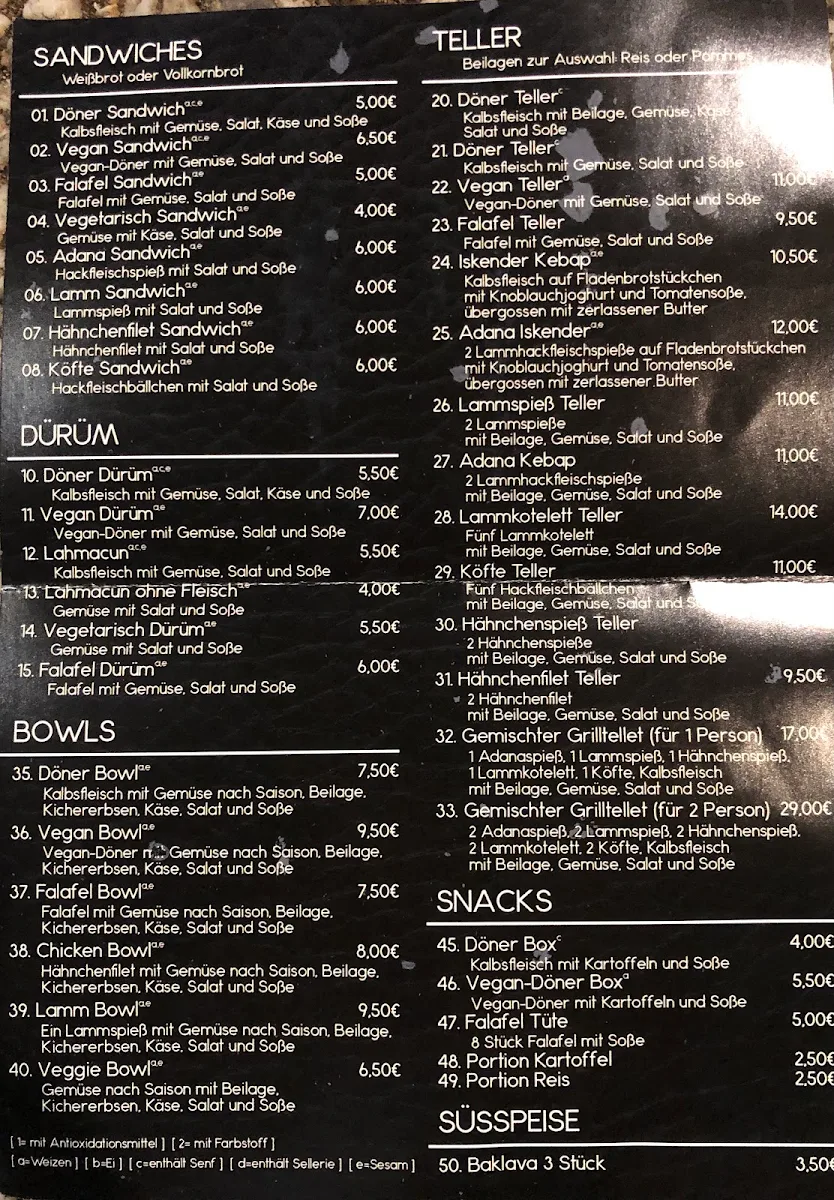 Speisekarte photo 3