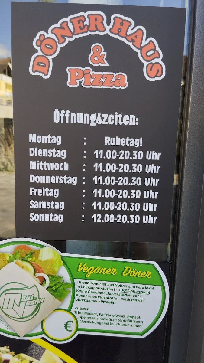 Speisekarte, Döner & Pizza Haus