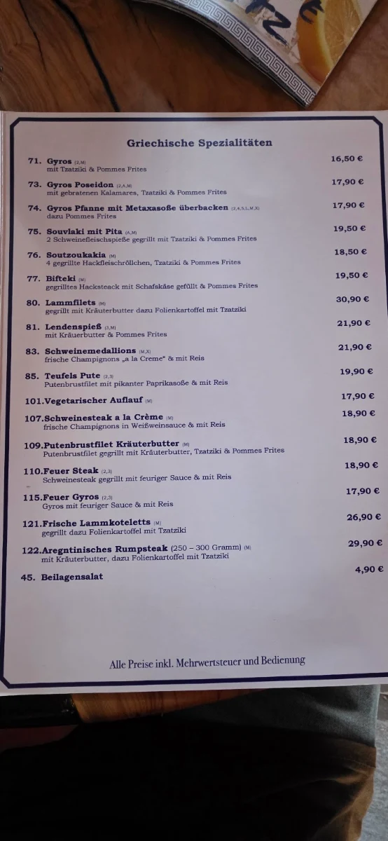 Speisekarte photo 2