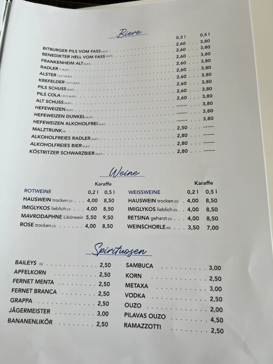 Speisekarte photo 3