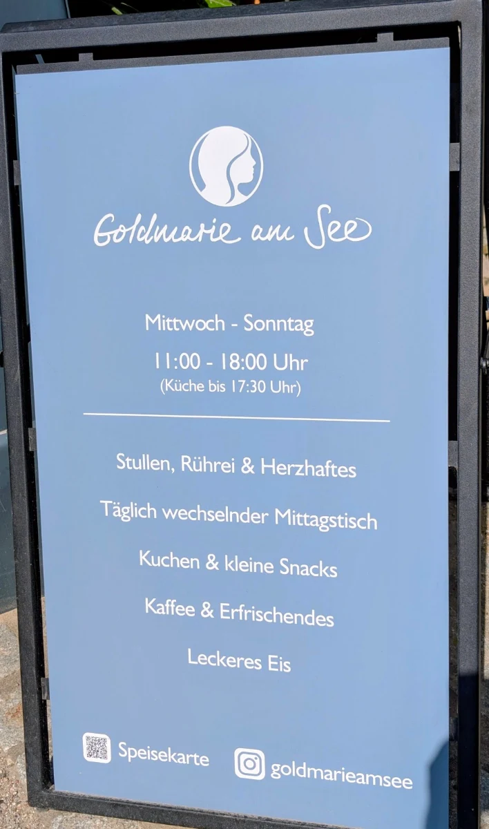 Speisekarte, Goldmarie am See