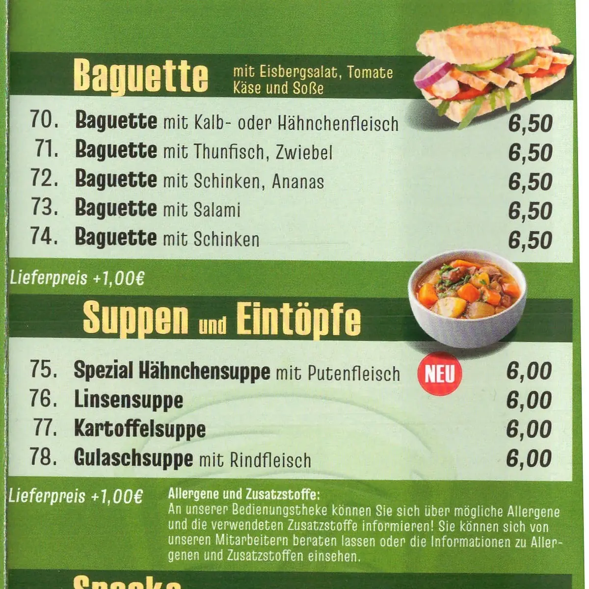 Speisekarte photo 2
