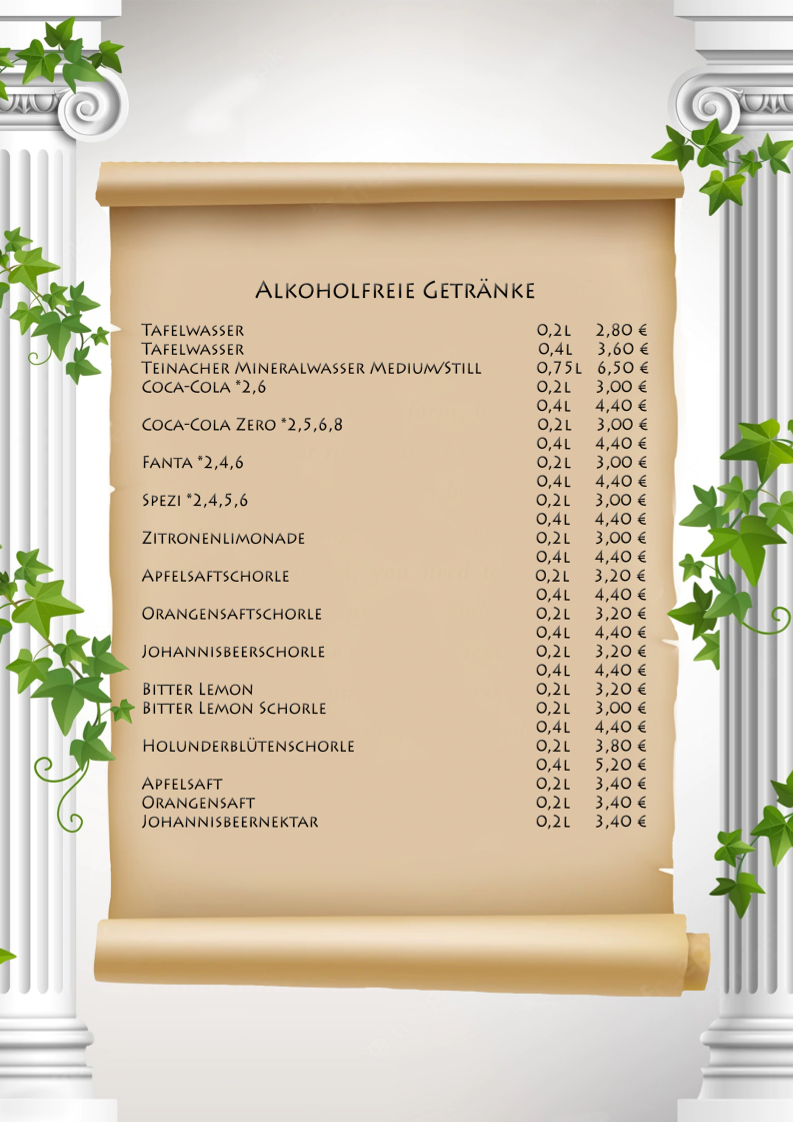 Speisekarte photo 5