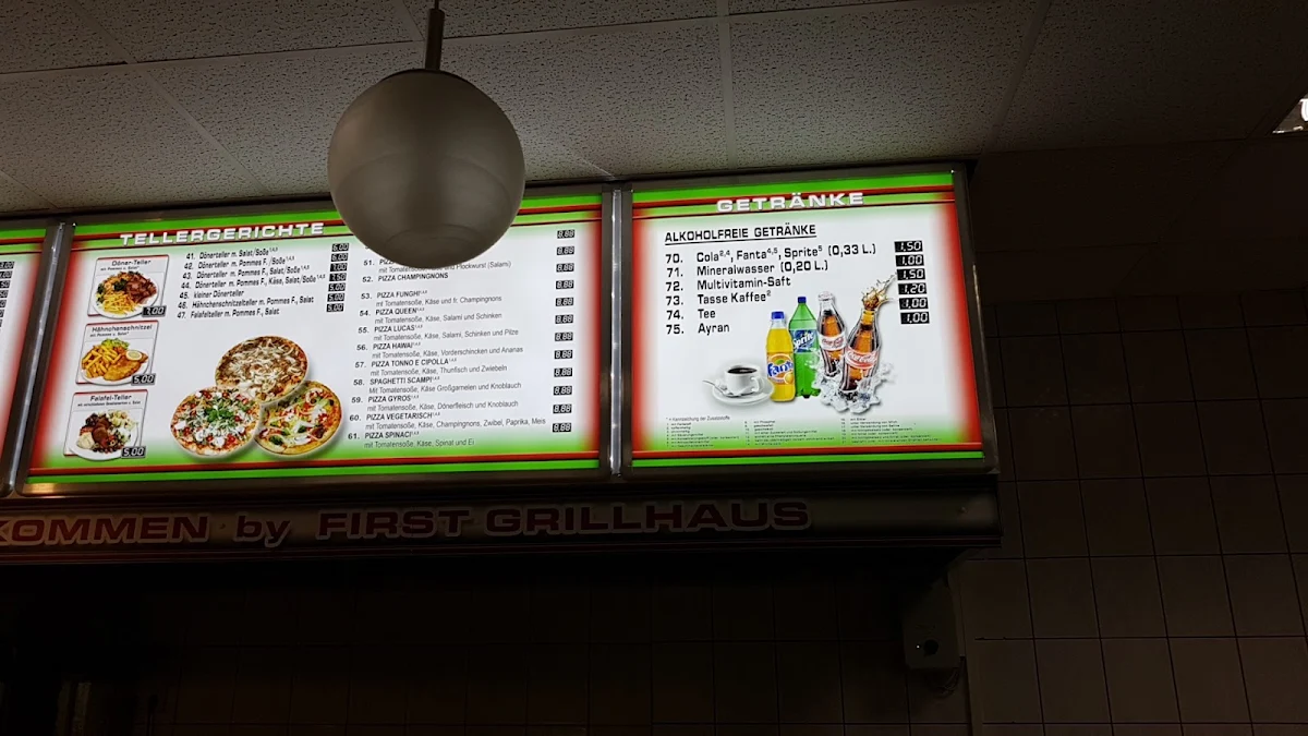 Speisekarte, Grillhaus Döner Trebbin