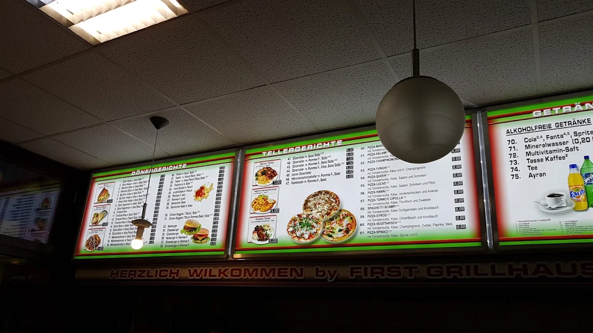 Speisekarte, Grillhaus Döner Trebbin