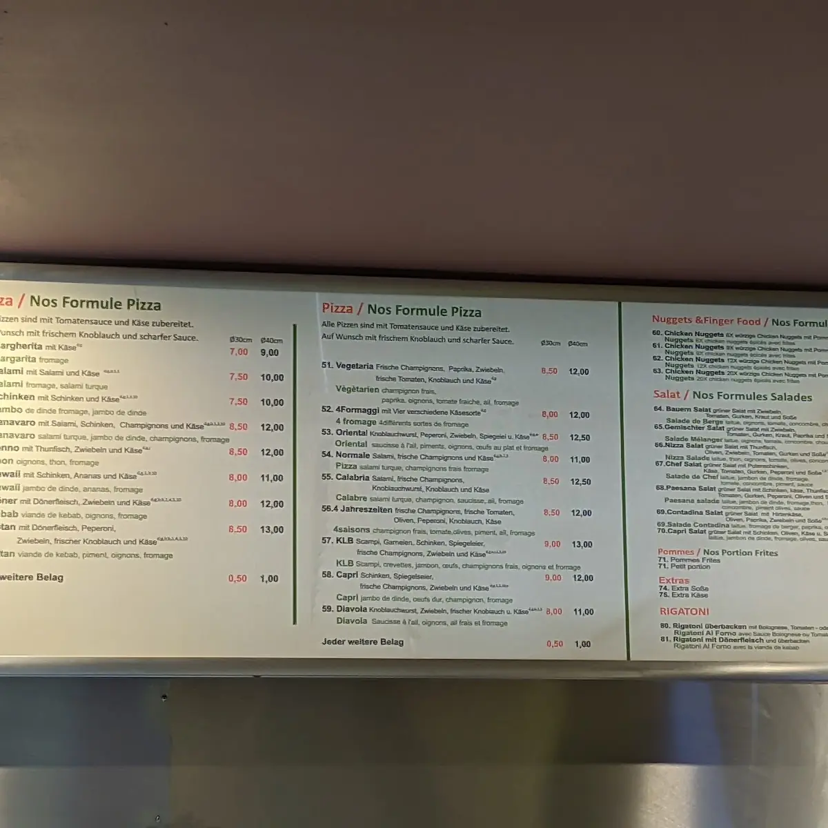 Speisekarte, Botan Kebap