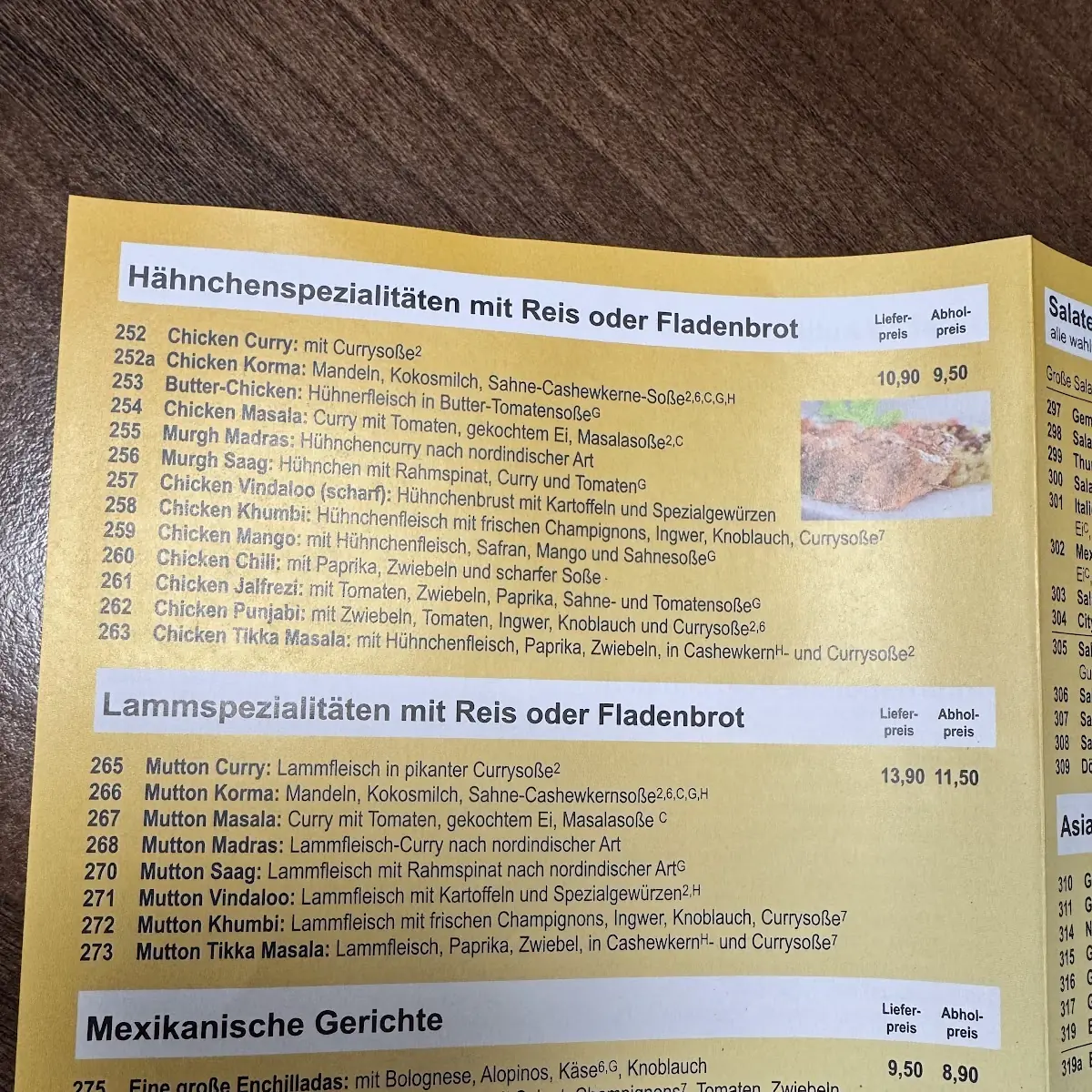Speisekarte photo 2