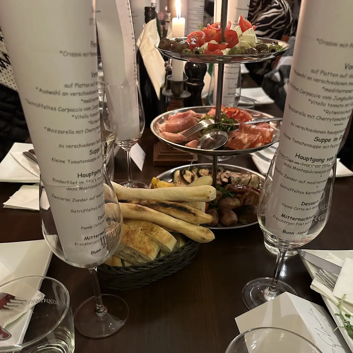 Speisekarte, Trattoria Zoe