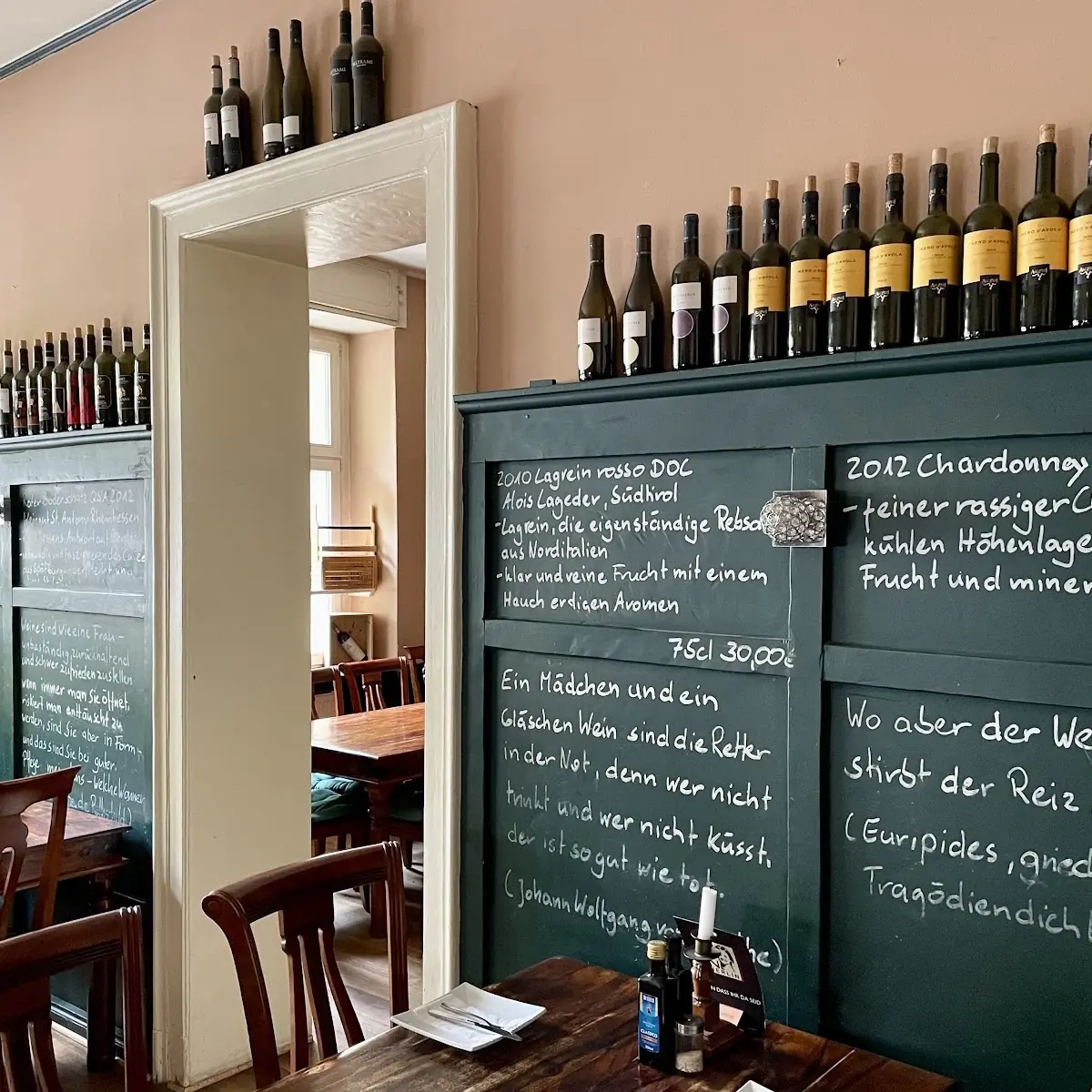Speisekarte, Trattoria Zoe