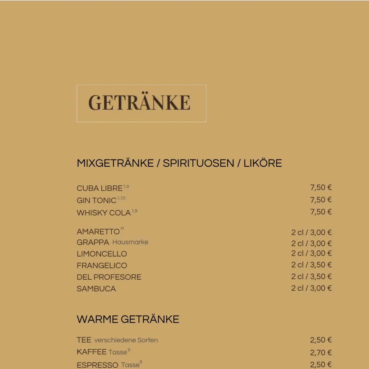 Speisekarte photo 1