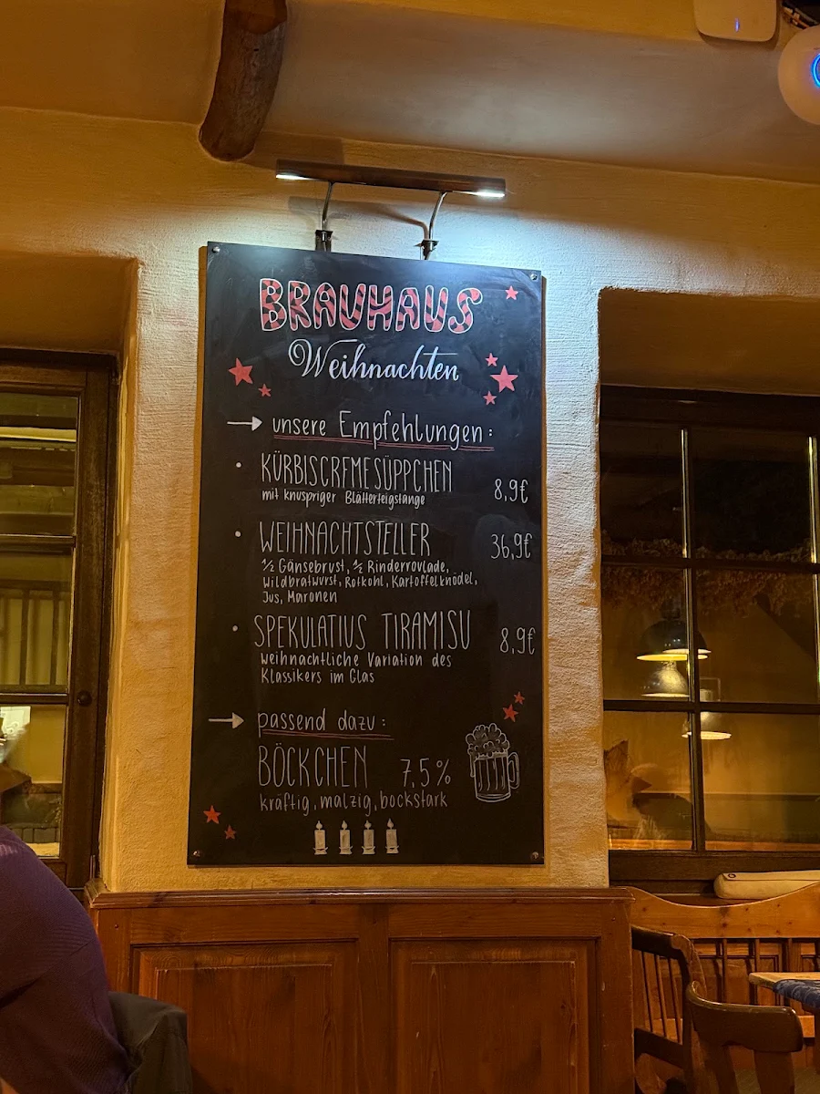 Speisekarte, Woinemer Hausbrauerei