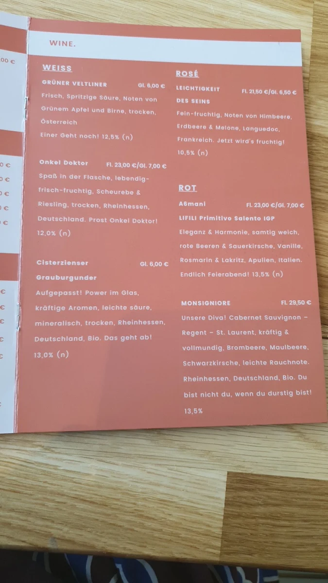 Speisekarte photo 2