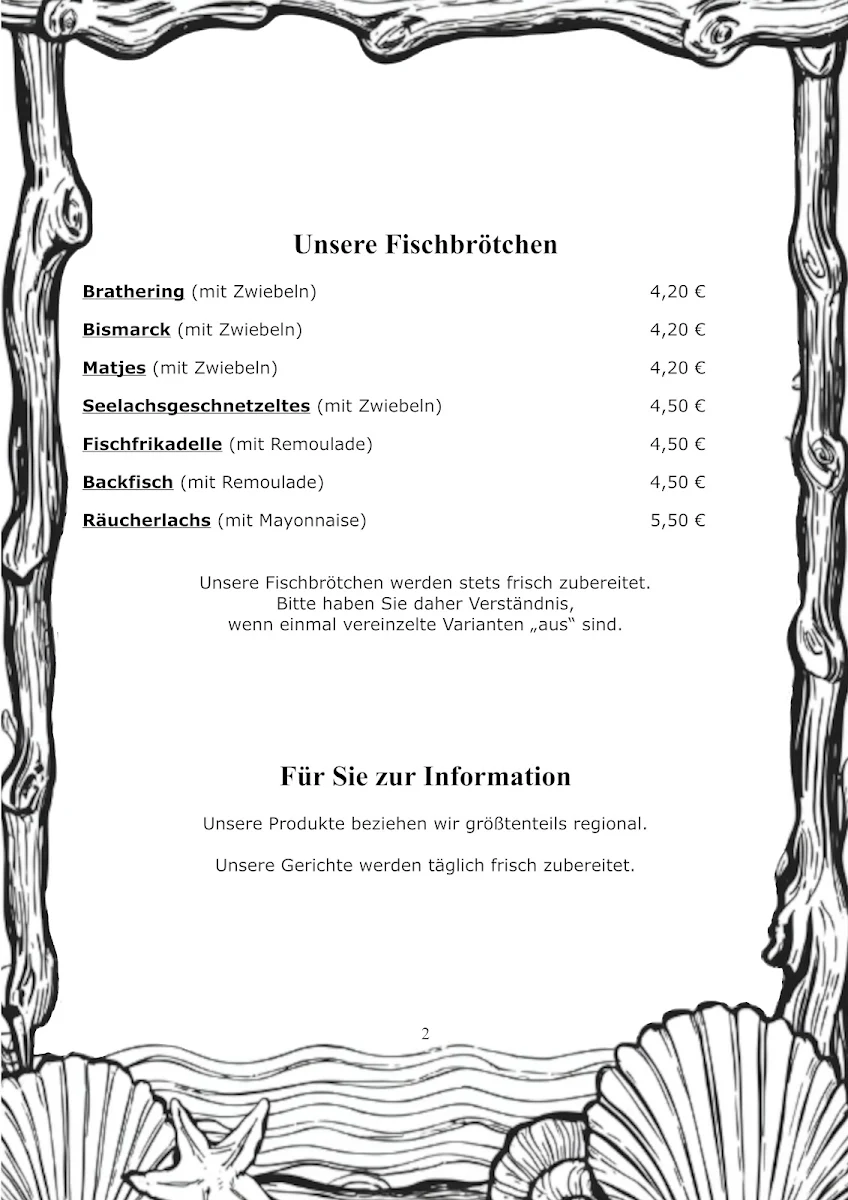 Speisekarte, Bistro Liebenswert Café