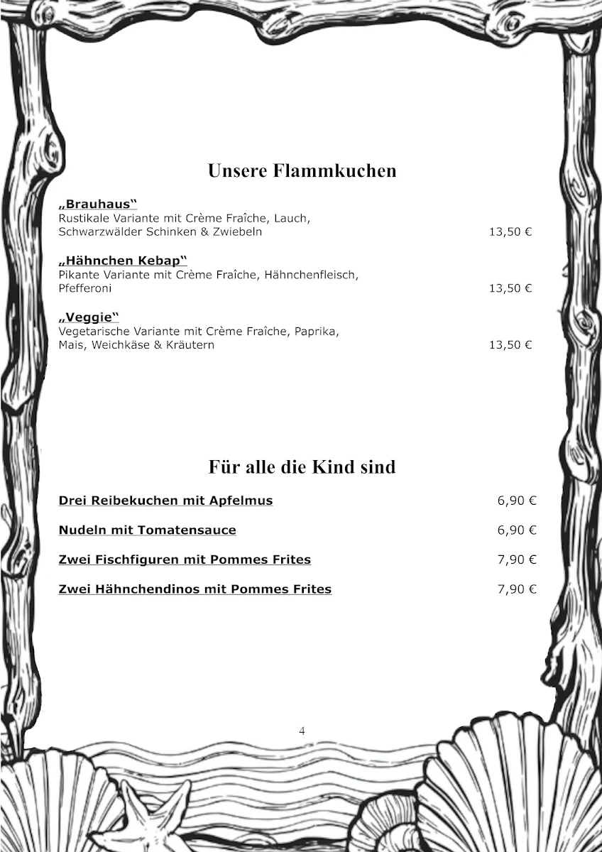 Speisekarte, Bistro Liebenswert Café