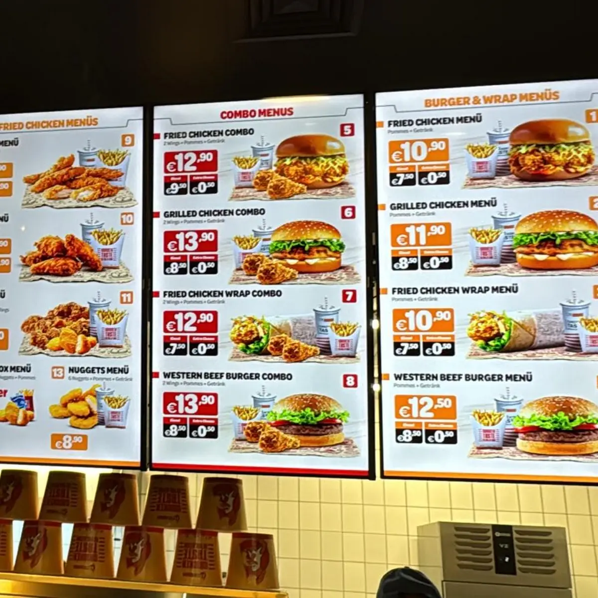 Speisekarte, CTR Chicken