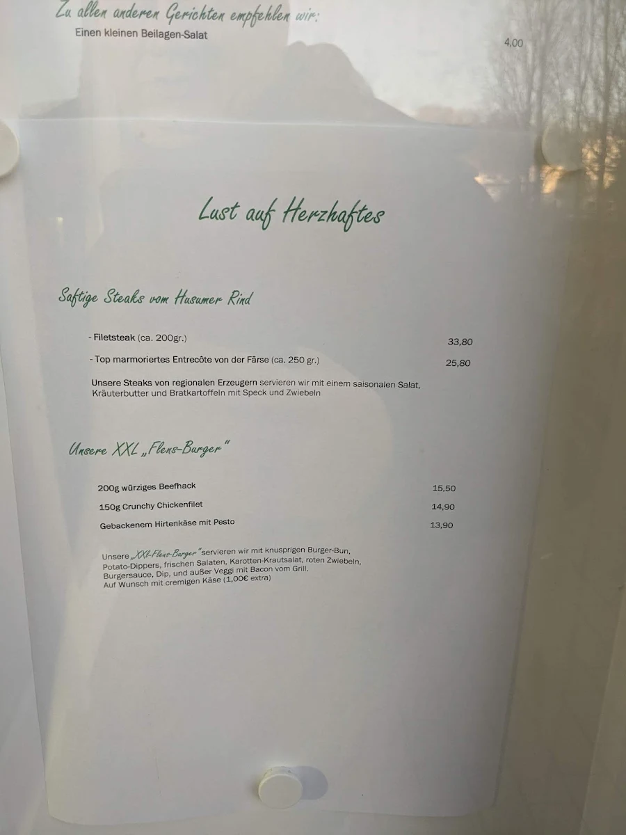 Speisekarte, Mäder's Restauration