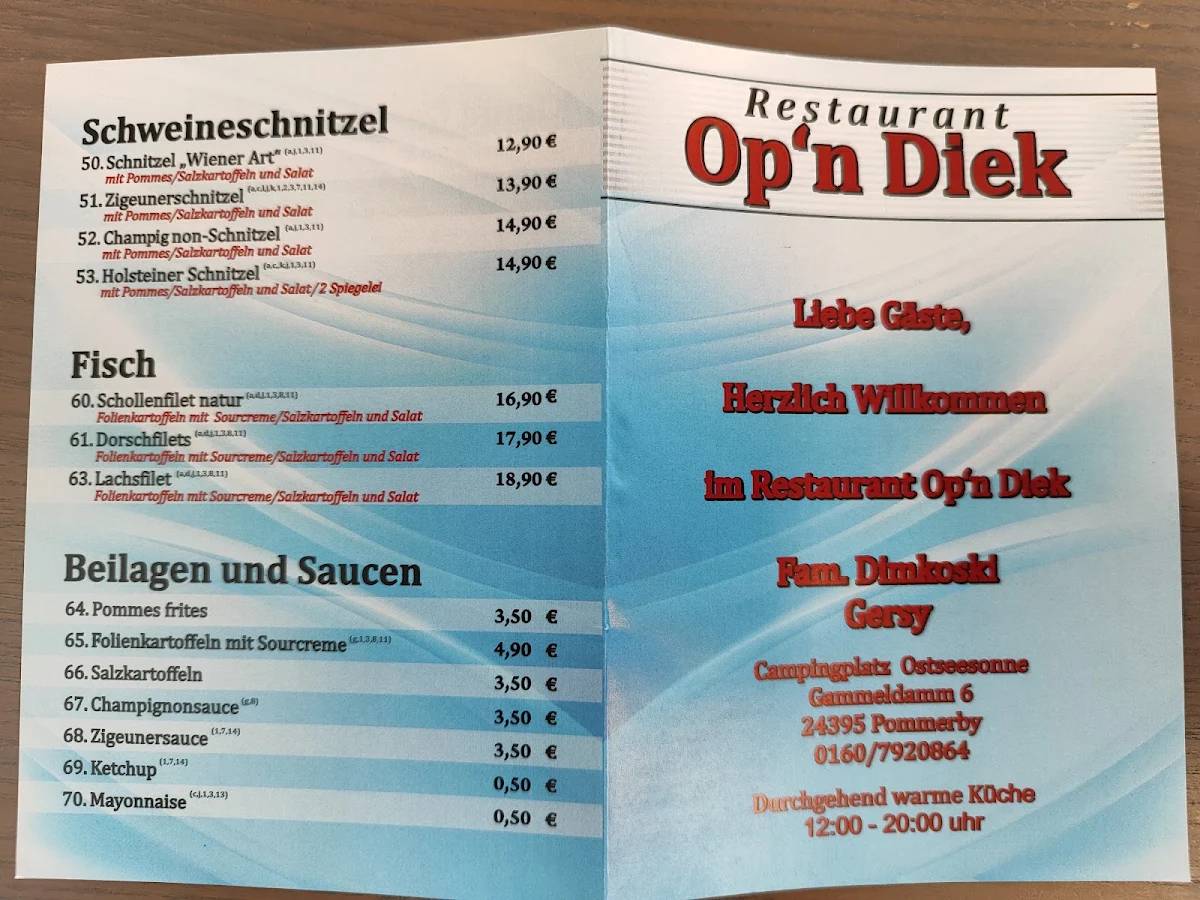 Speisekarte photo 5