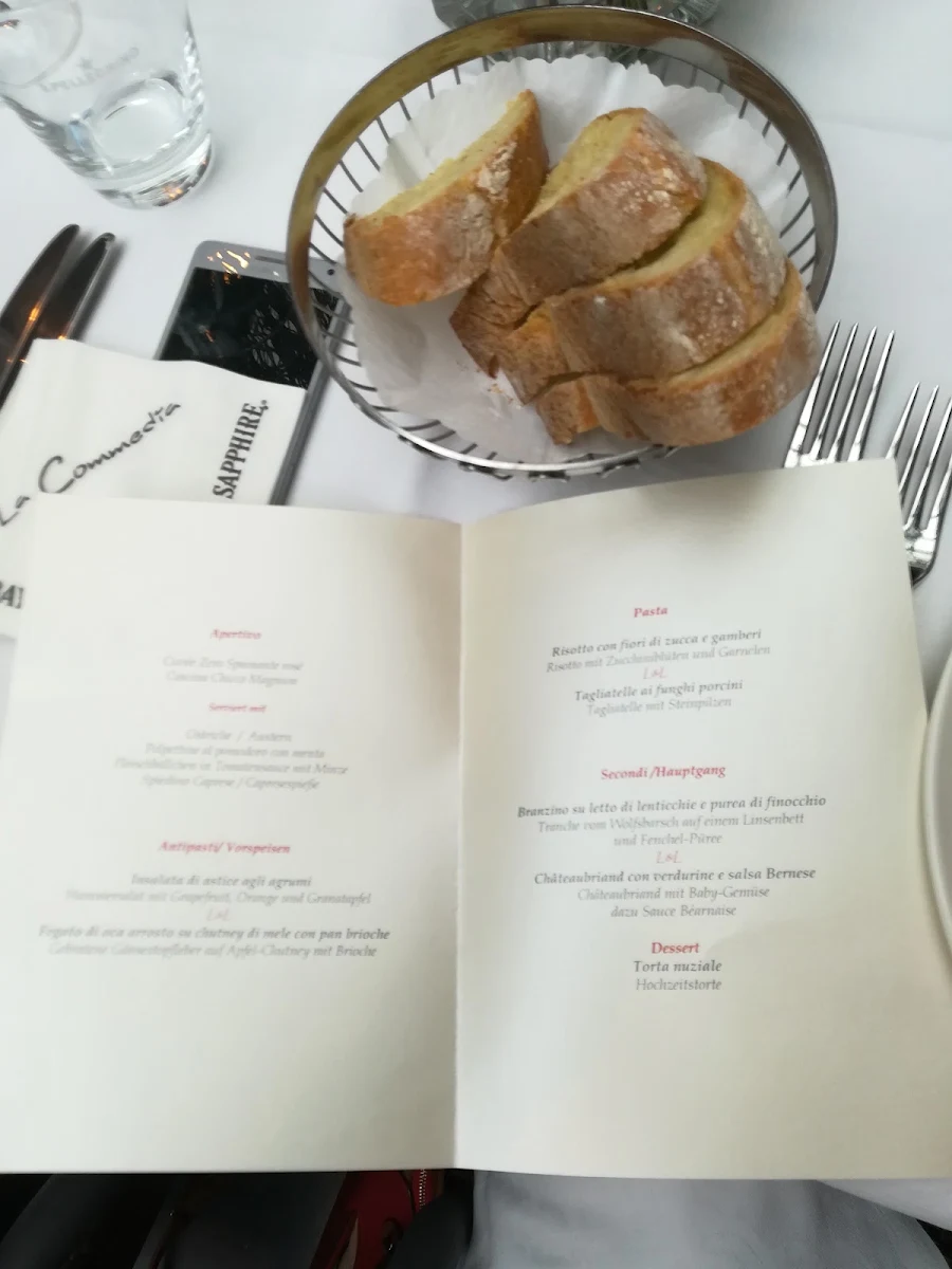 Speisekarte, Ristorante La Commedia