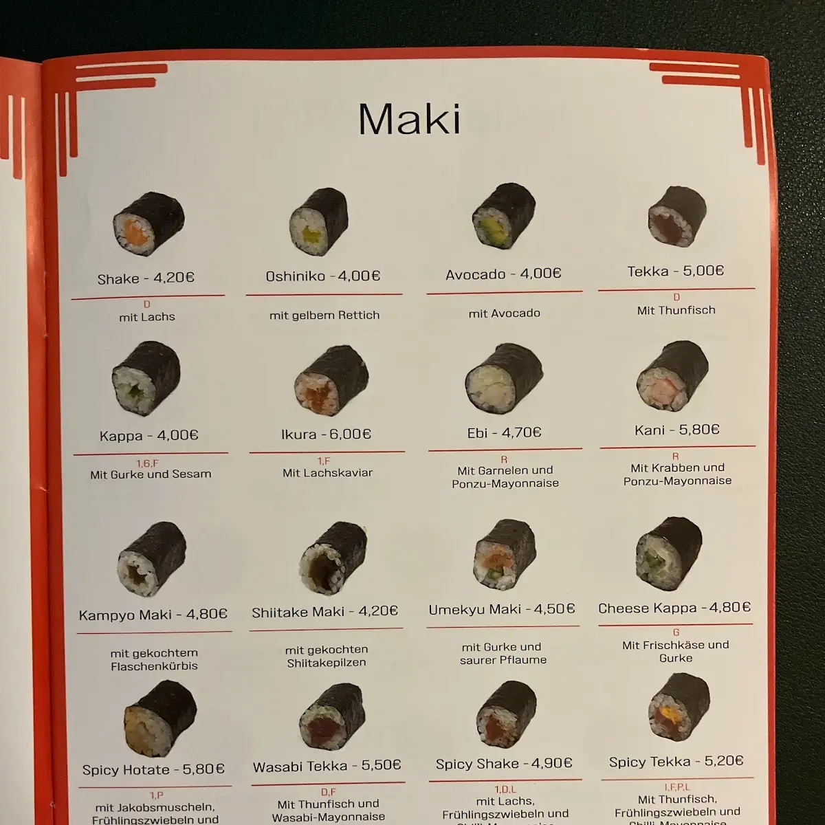 Speisekarte photo 5