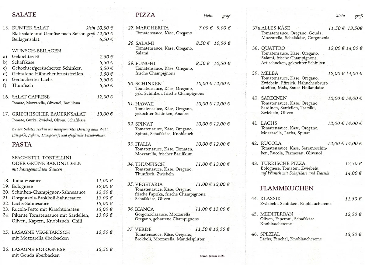 Speisekarte photo 2