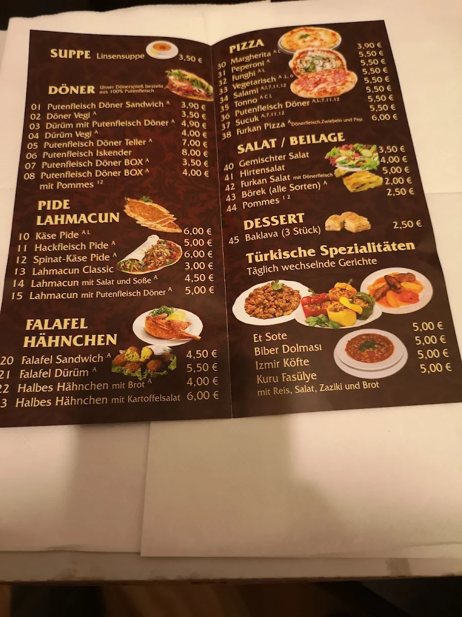Speisekarte, Restaurant Utshob
