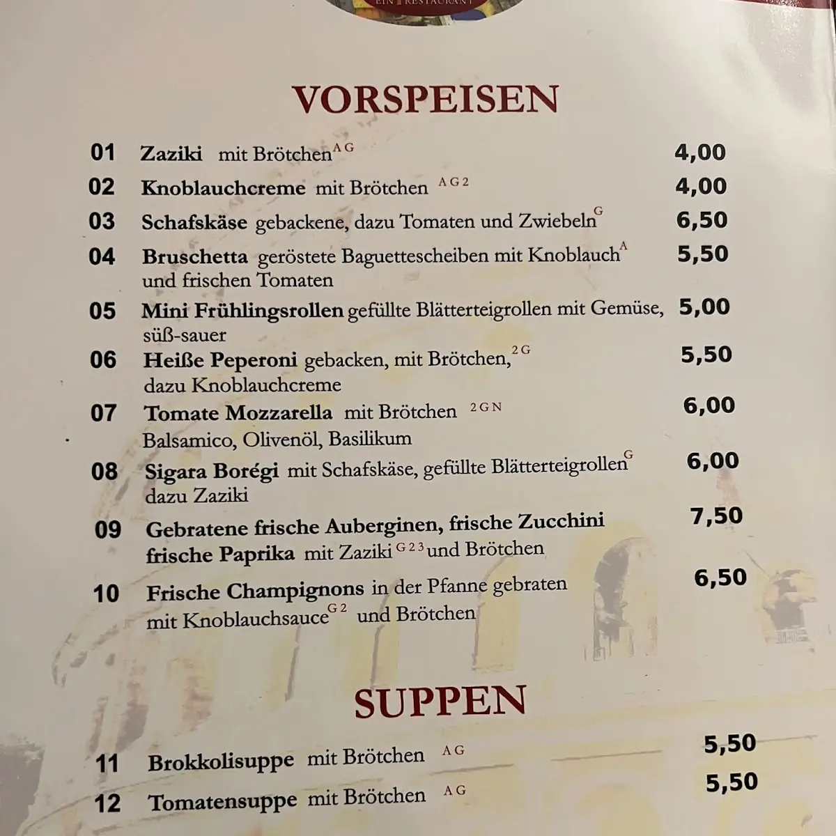 Speisekarte photo 5