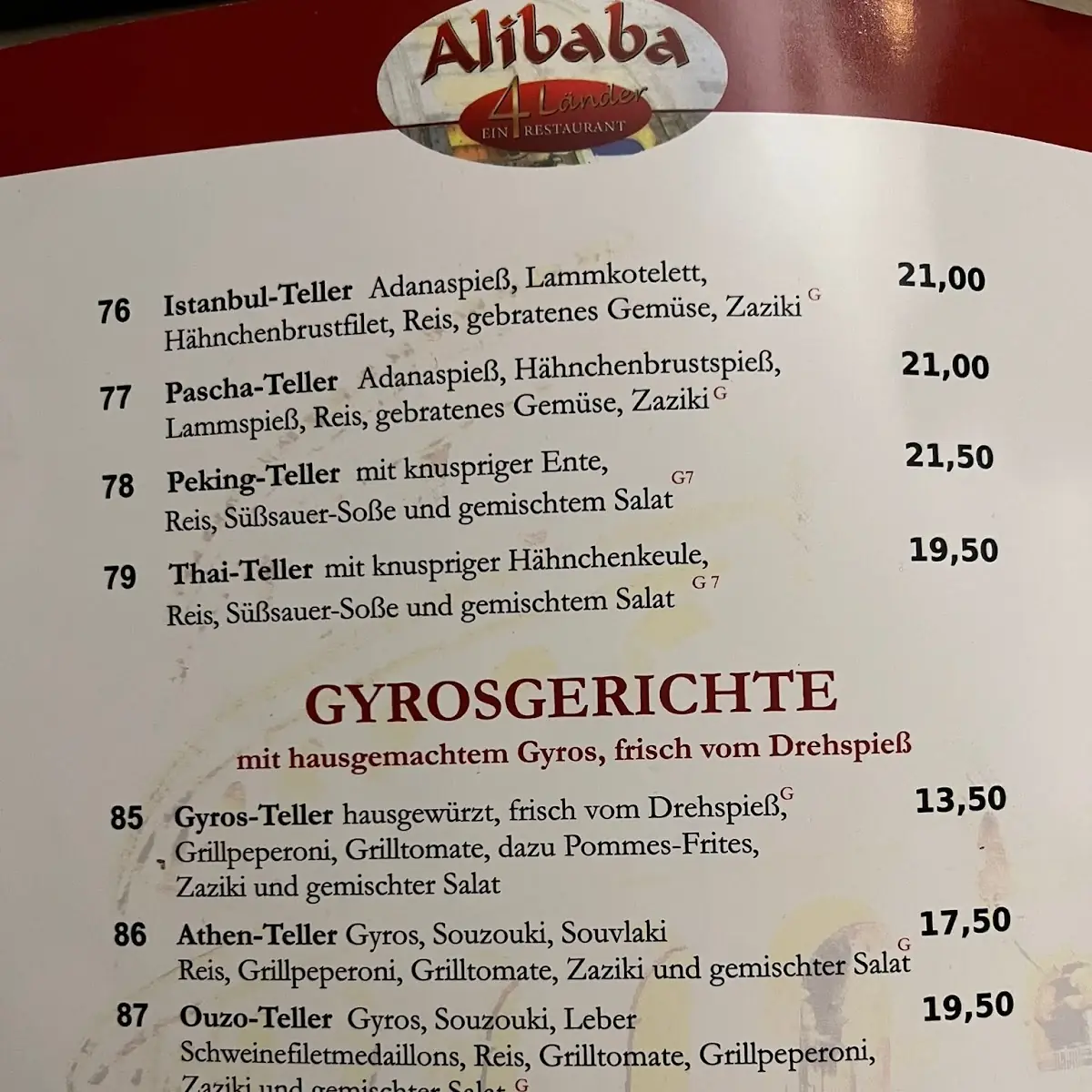 Speisekarte photo 8