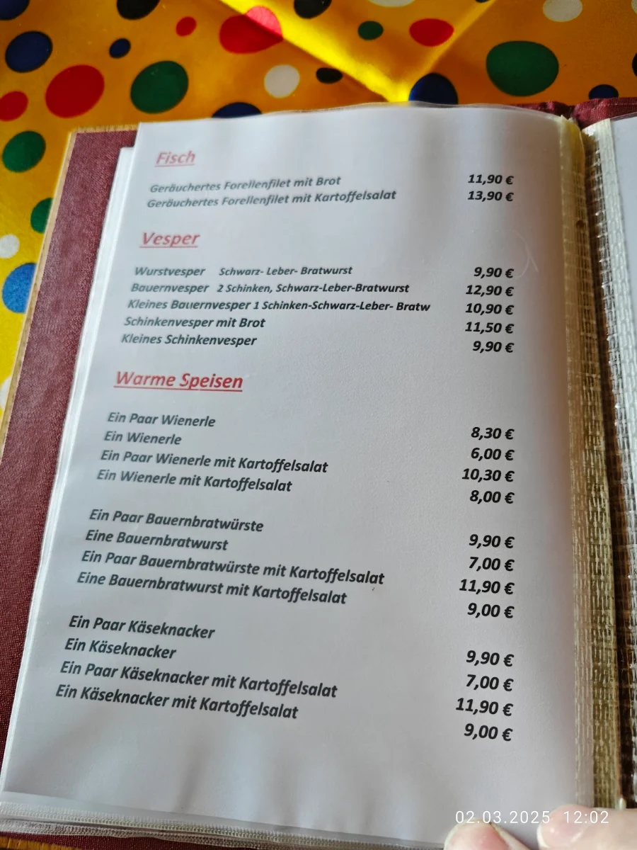 Speisekarte photo 1
