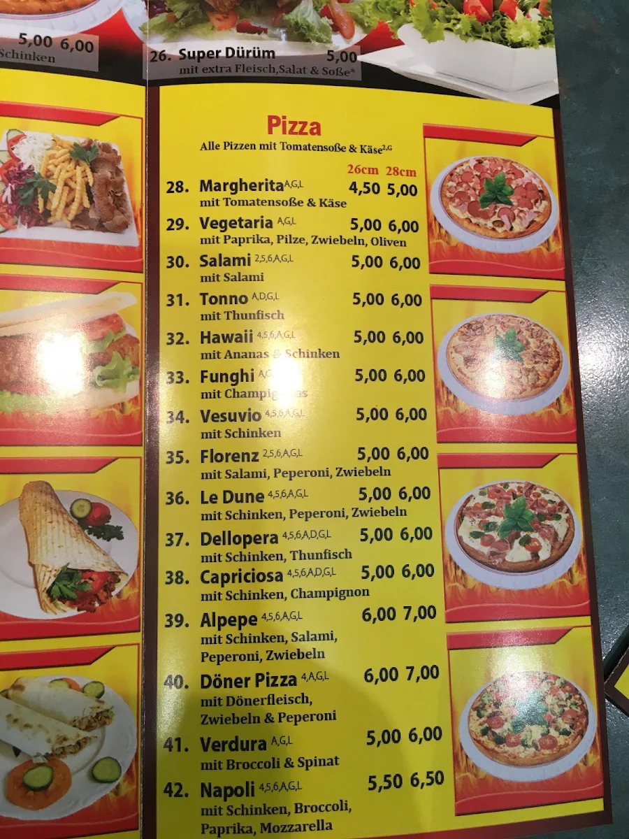 Speisekarte, Marmaris | Döner & Pizza