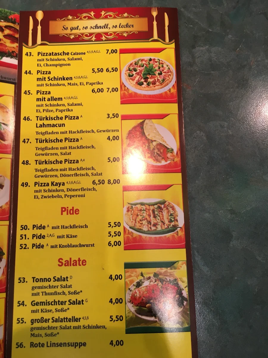 Speisekarte, Marmaris | Döner & Pizza