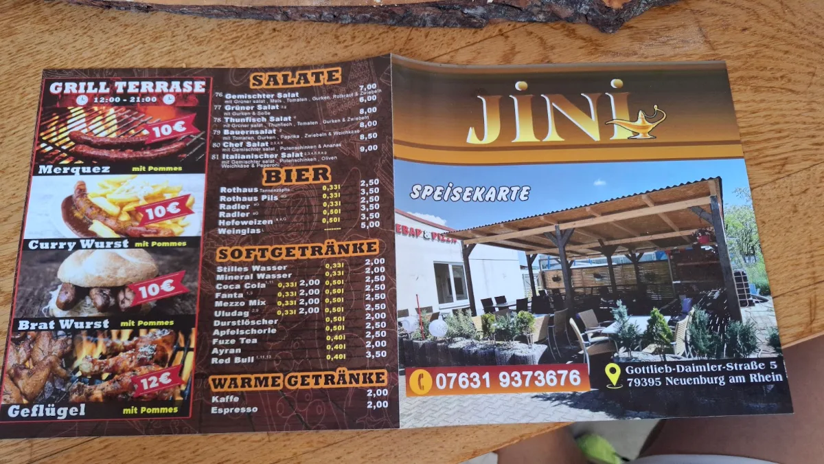 Speisekarte, Sofra - Jini Kebap Haus