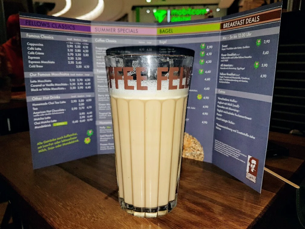 Speisekarte, Coffee Fellows - Kaffee, Bagels, Frühstück