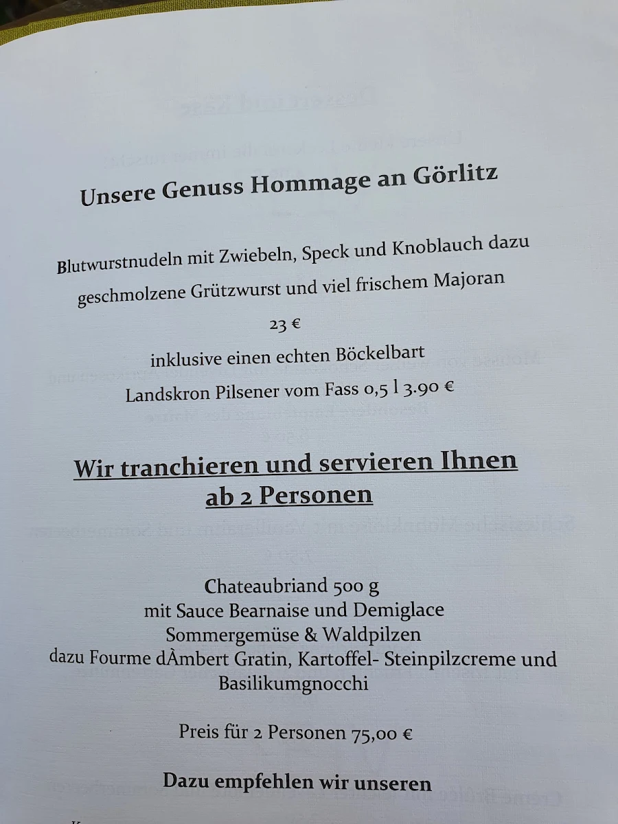 Speisekarte photo 1