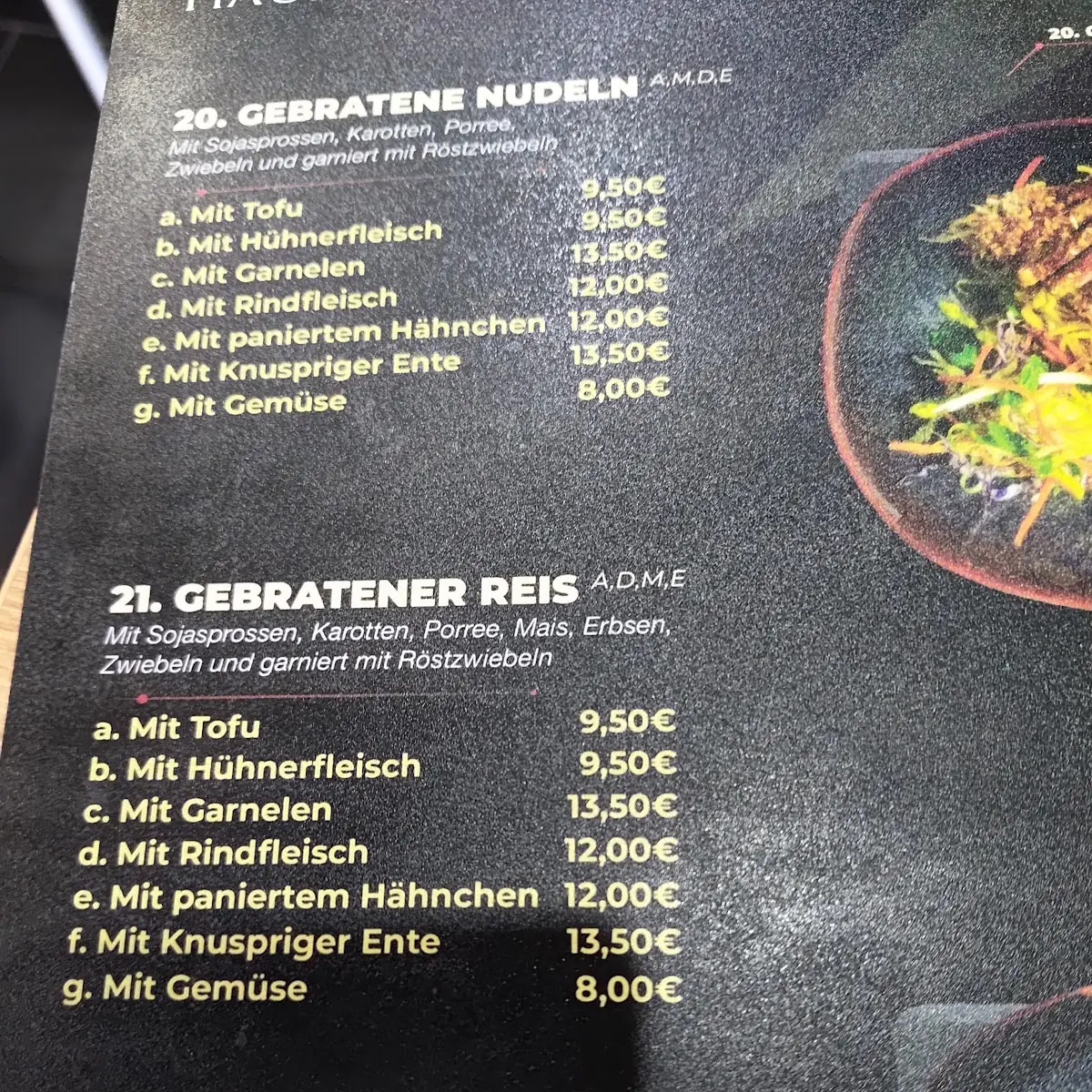 Speisekarte, SÀI GÒN Quán
