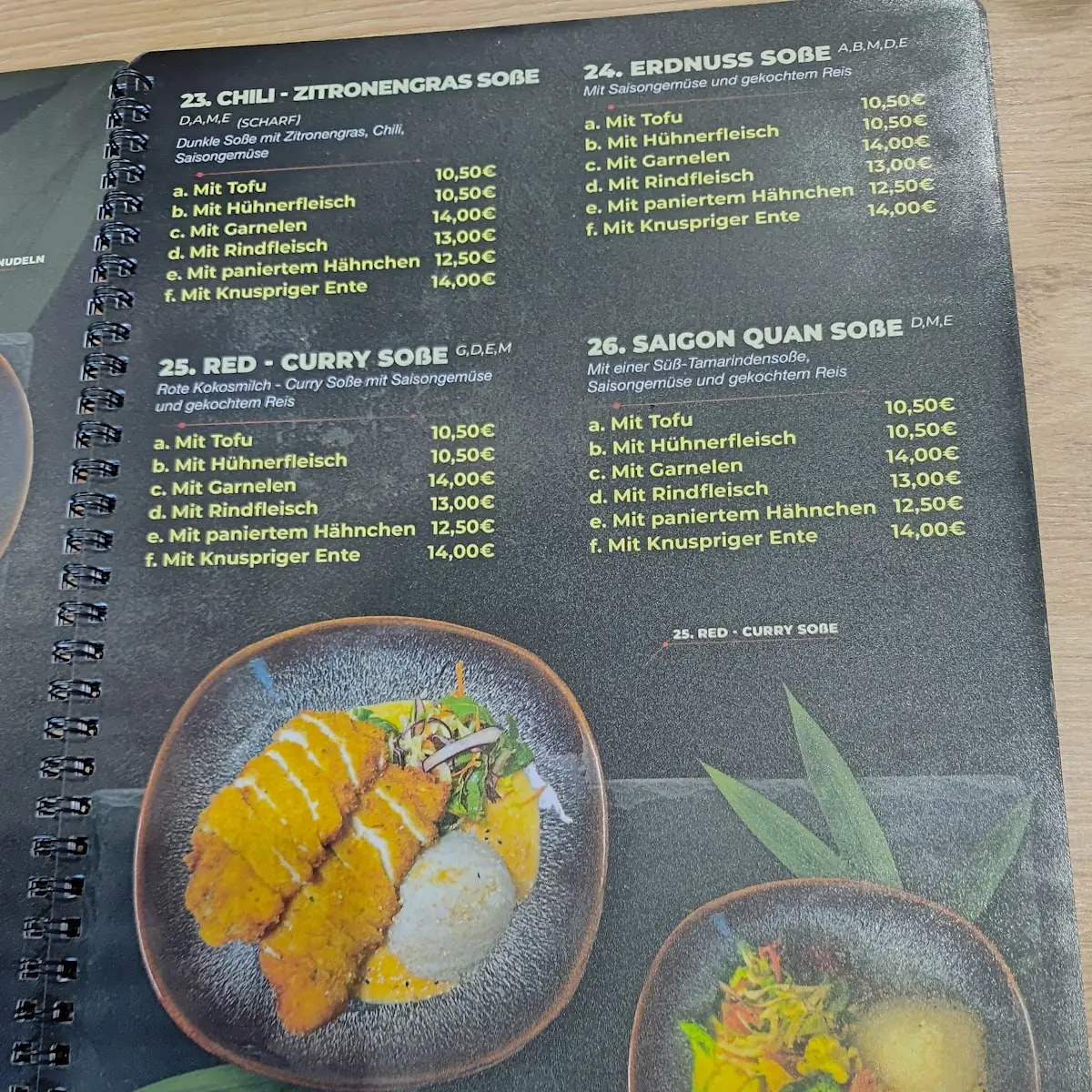 Speisekarte, SÀI GÒN Quán