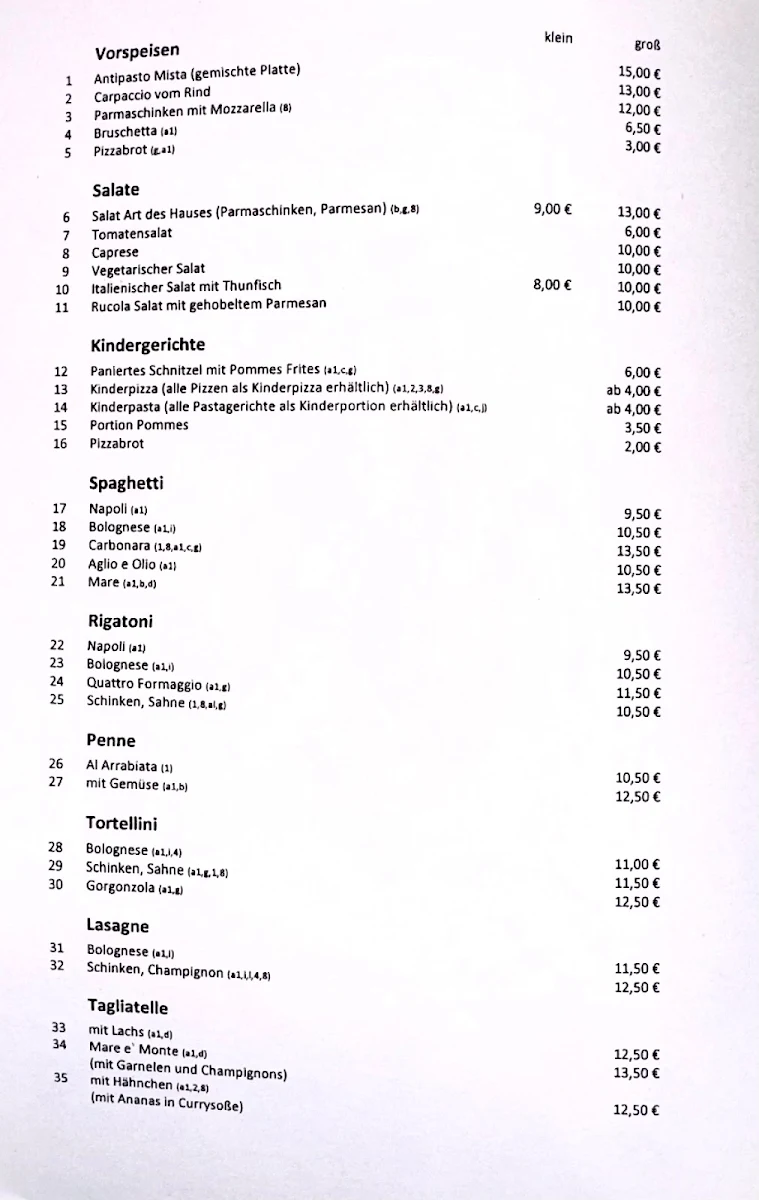 Speisekarte photo 2