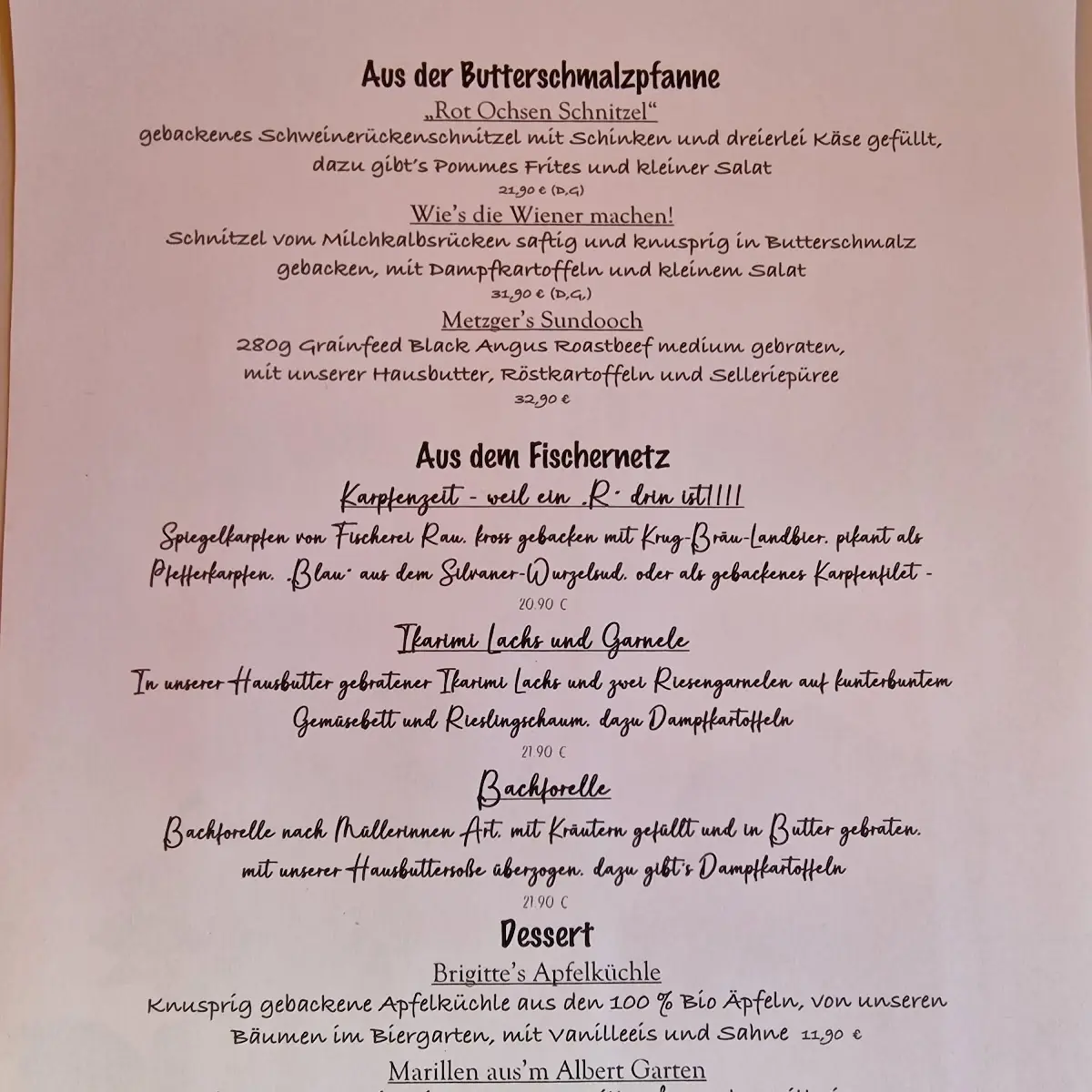 Speisekarte photo 4