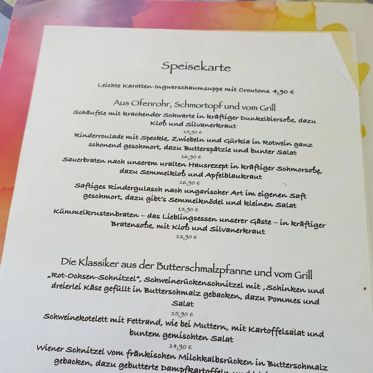 Speisekarte photo 7