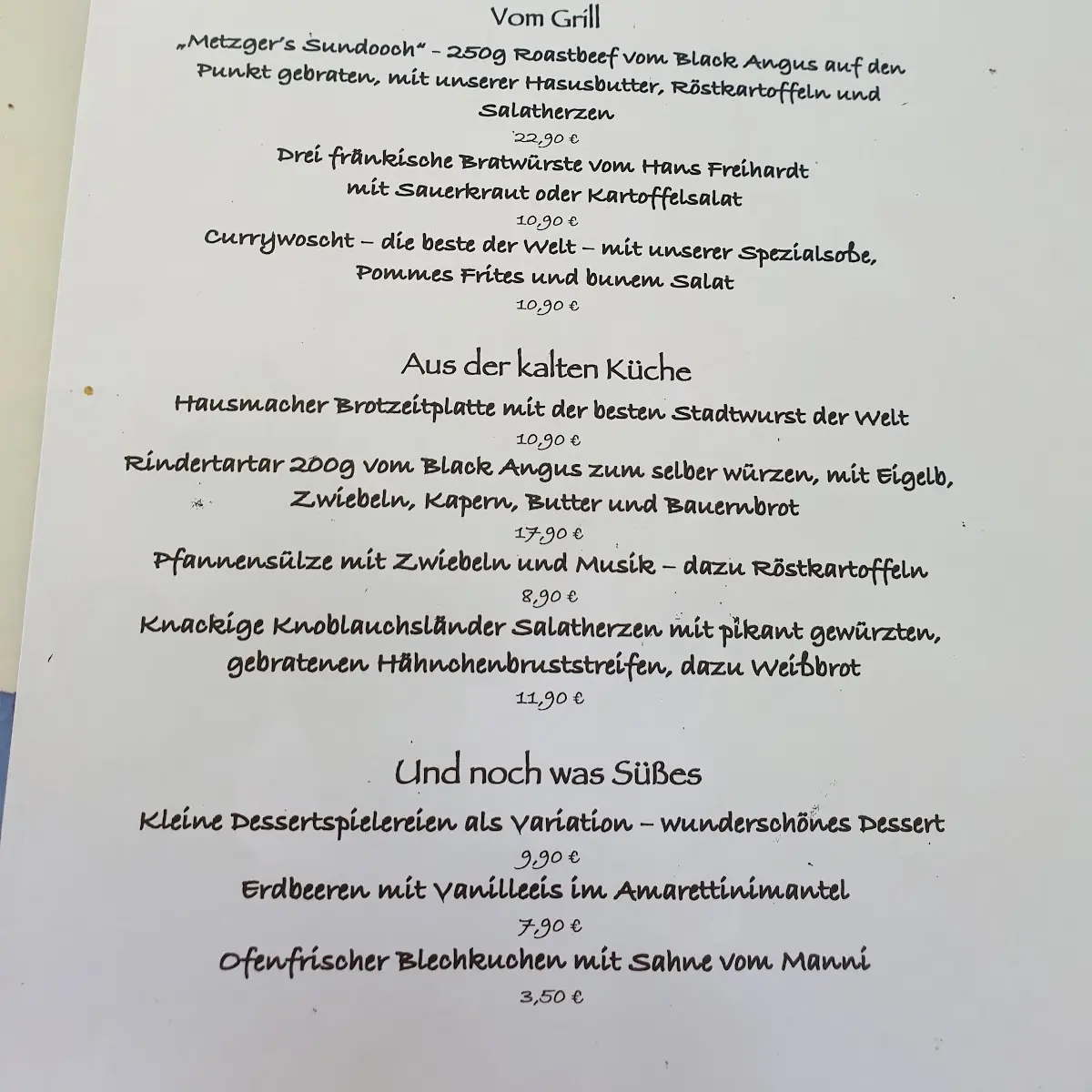 Speisekarte photo 8