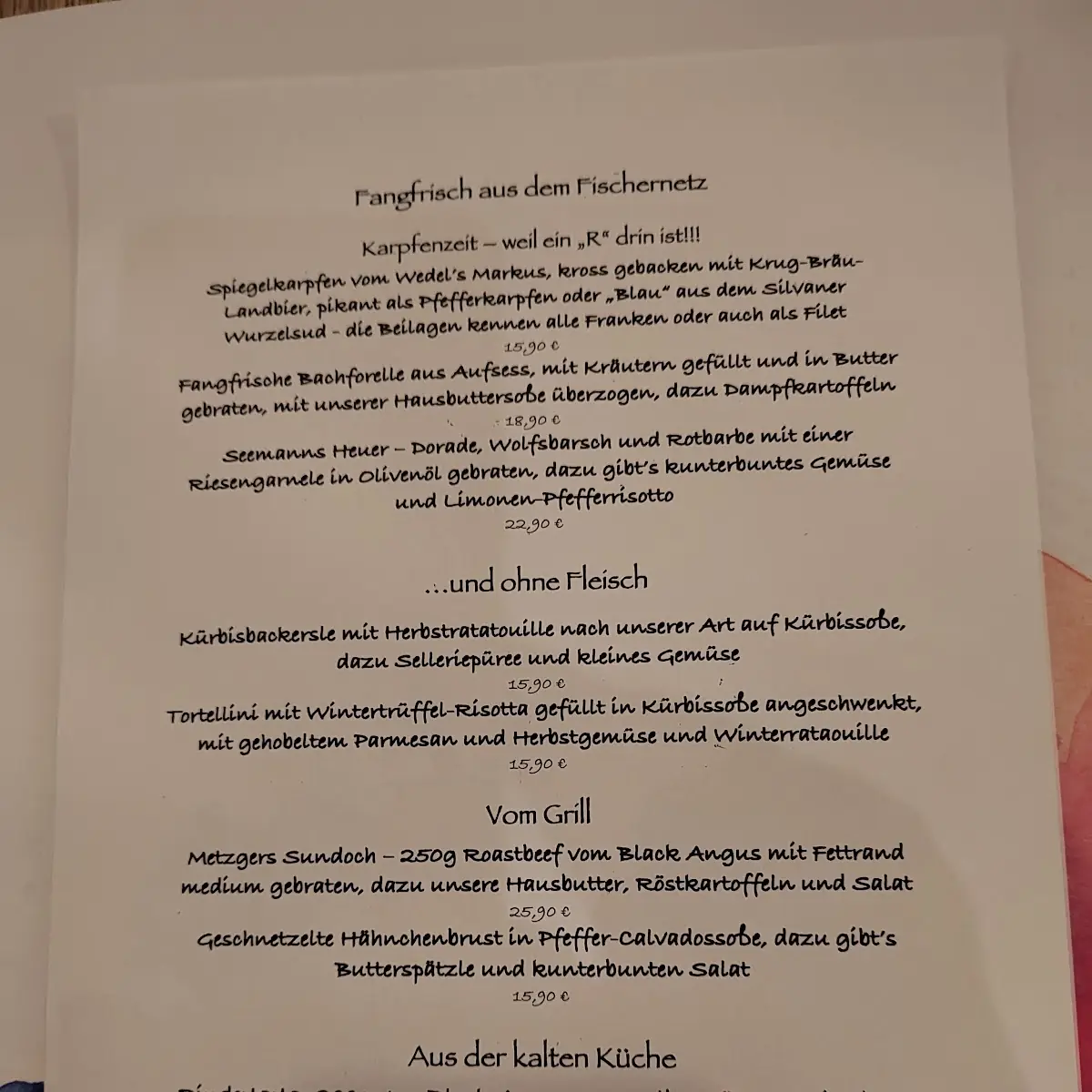 Speisekarte photo 9