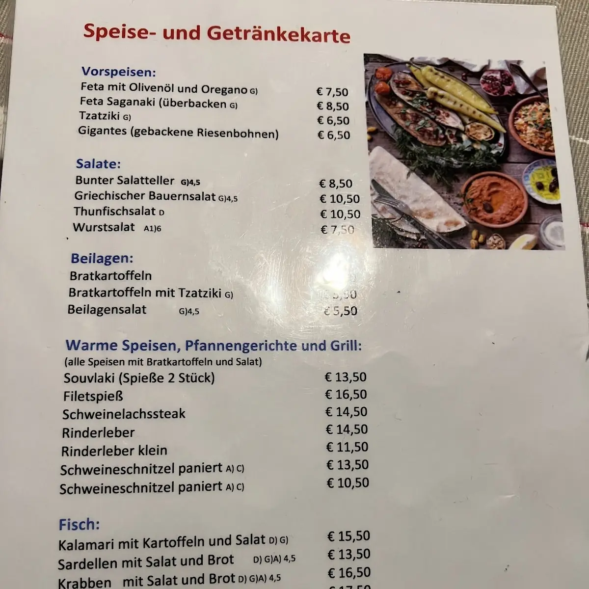 Speisekarte photo 2