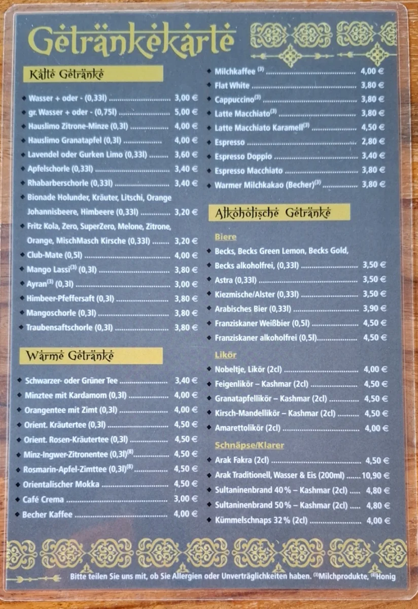 Speisekarte photo 5