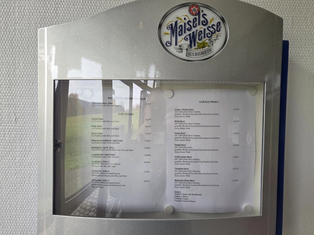 Speisekarte, Türkisch Grill am Sportpark mit Asia küche, Pizza, Kegelbahn und Biergarten