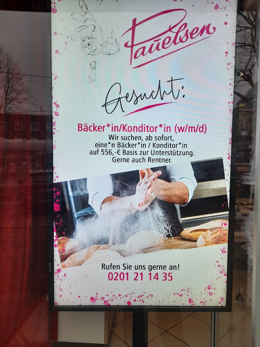 Speisekarte, Konditorei Pauelsen
