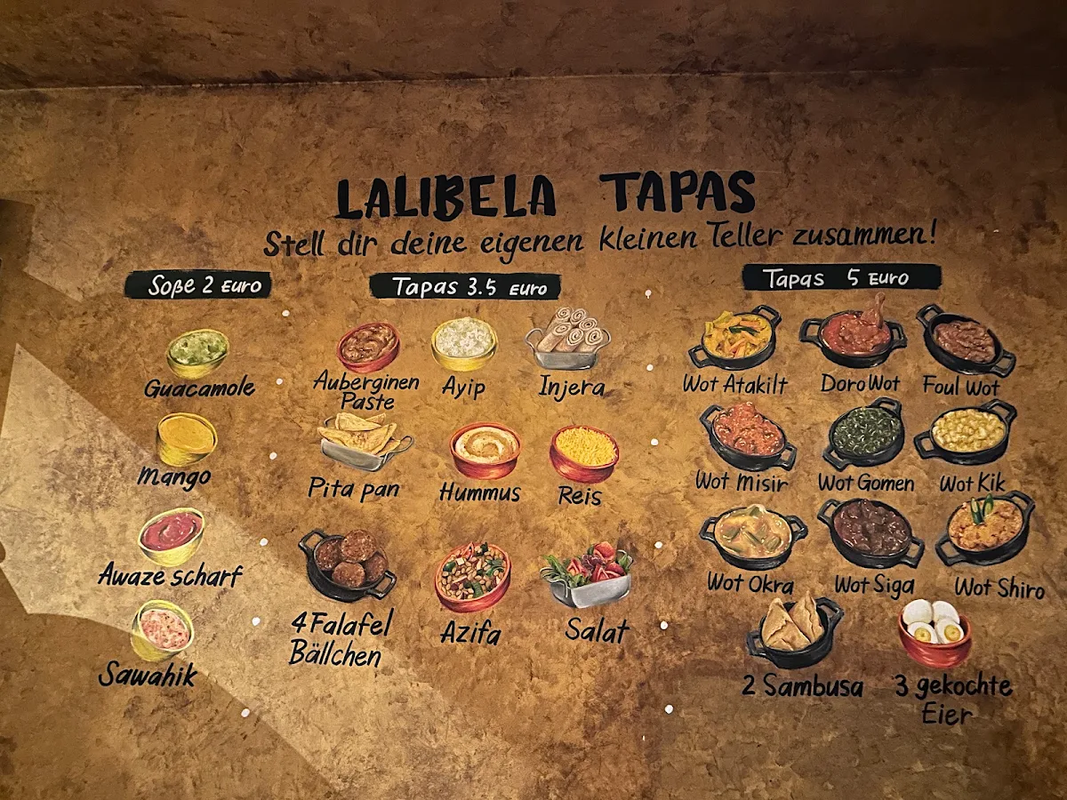 Speisekarte, Lalibela Restaurant- Taste of Ethiopia, Neukölln