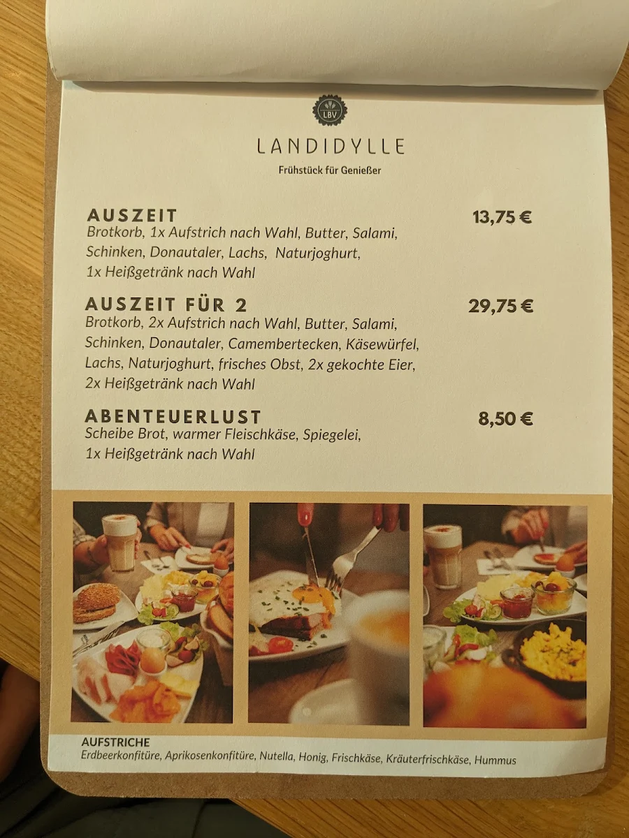 Speisekarte, Die Bäckerei in Bauernhand - Kirchberg