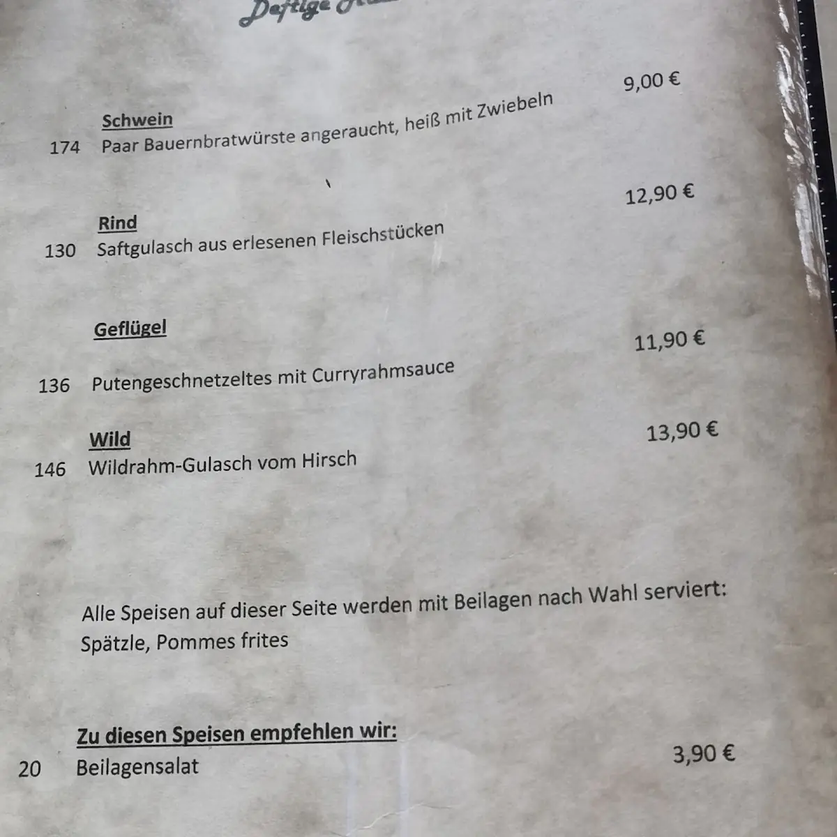 Speisekarte photo 4