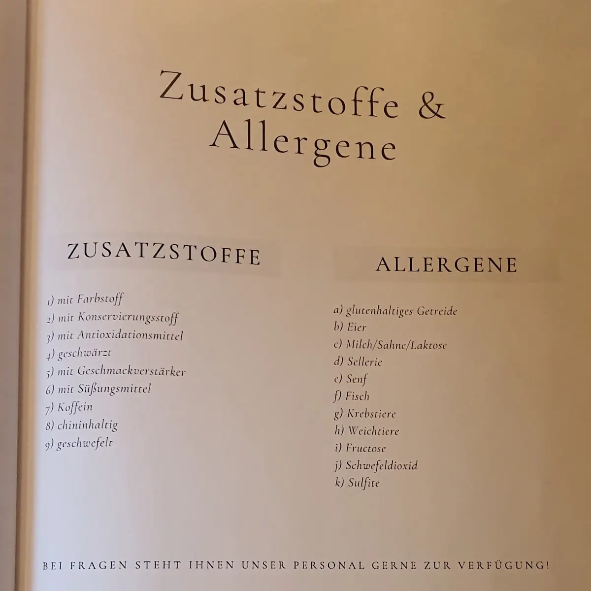 Speisekarte photo 6